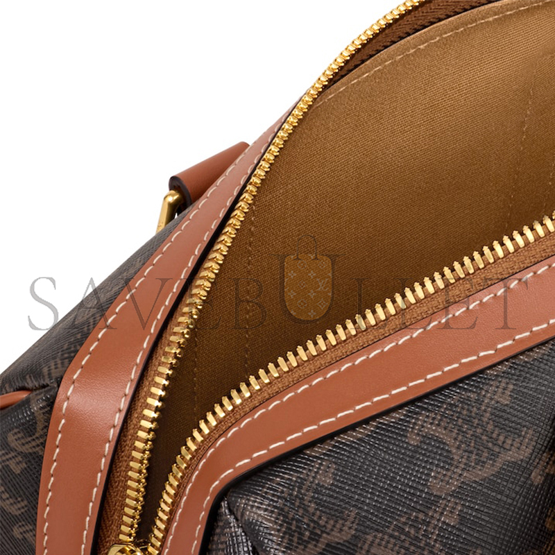 Ce1i*e medium boston in triomphe canvas and calfskin 121322cas.04lu (25*19*13cm)